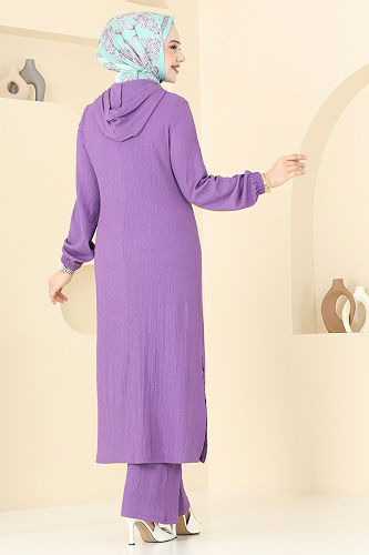 moda selvim Combined 395DVL817 Dark Lilac - Thumbnail