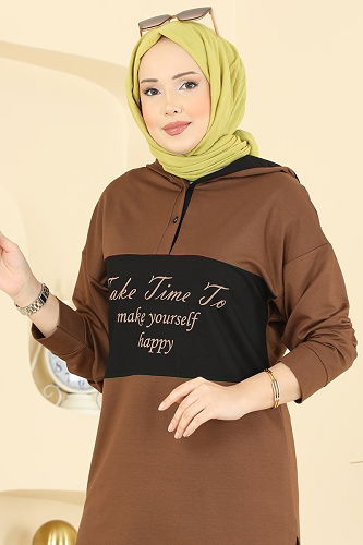 moda selvim Combined 3997UZ662 Brown & Black - Thumbnail