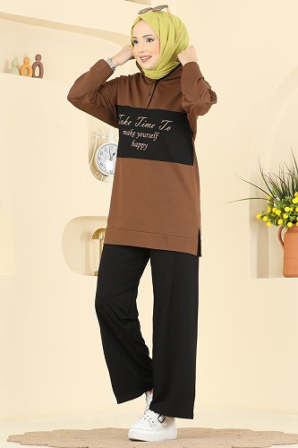 moda selvim Combined 3997UZ662 Brown & Black - Thumbnail