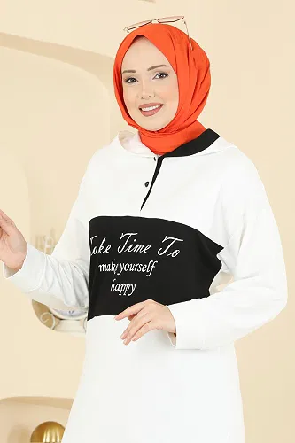 moda selvim طقم سكري واسود 3997UZ662 - Thumbnail