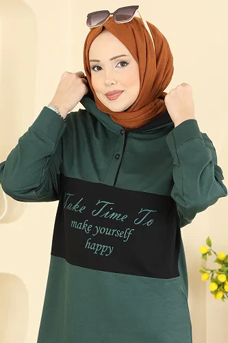 moda selvim Combined 3997UZ662 Emerald & Black - Thumbnail