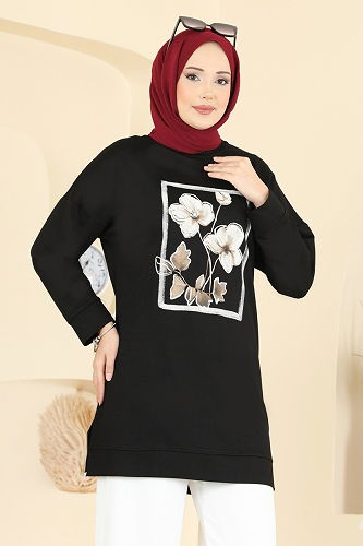 moda selvim Combined 3998UZ662 Black&Ecru - Thumbnail