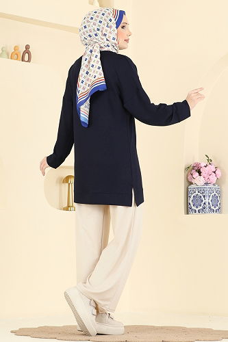 moda selvim Combined 3999UZ662 Navy Blue&Stone - Thumbnail