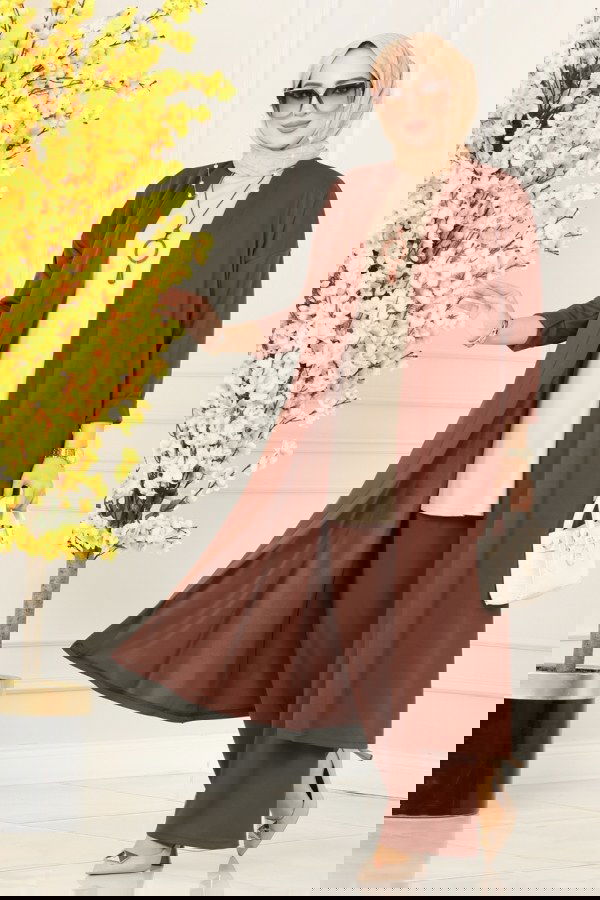 Modaselvim خصم صافٍ20%+20% في سلة التسوق طقم بيج وبني 4002YNS793