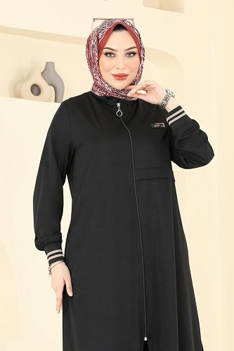 moda selvim طقم أسود 400DVL817 - Thumbnail