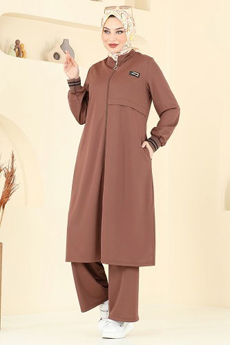 moda selvim Combined 400DVL817 Brown - Thumbnail