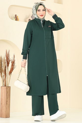 moda selvim Combined 400DVL817 Emerald - Thumbnail