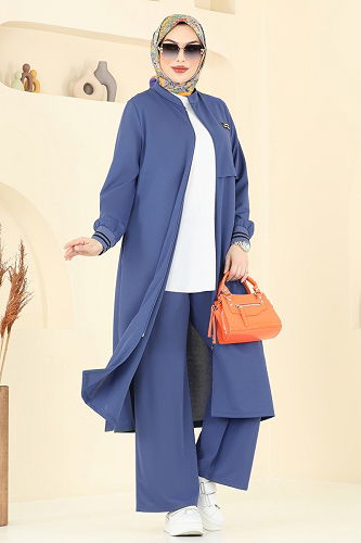 moda selvim Combined 400DVL817 Indigo - Thumbnail