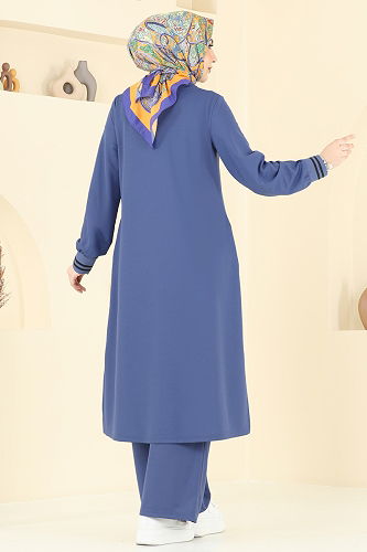 moda selvim طقم ازرق 400DVL817 - Thumbnail