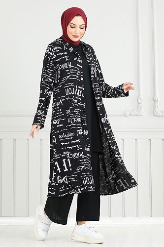 moda selvim Combined 4012BG354 Black - Thumbnail