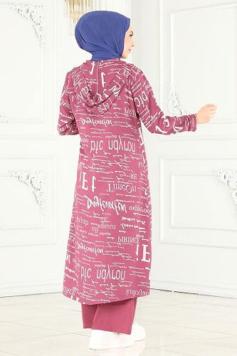 moda selvim 4012BG354 وردي غامق - Thumbnail