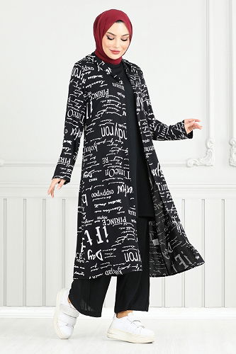 moda selvim Combined 4012BGS895-M Black - Thumbnail