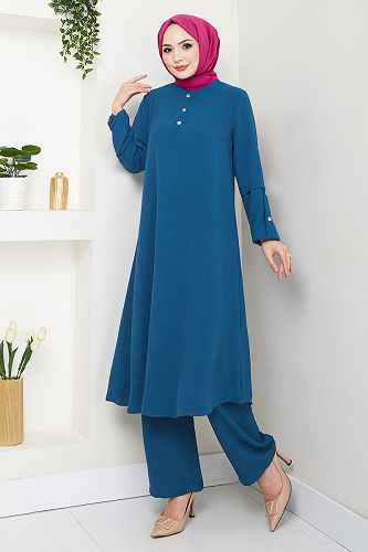 moda selvim طقم بترولي 4012MH1062-M - Thumbnail