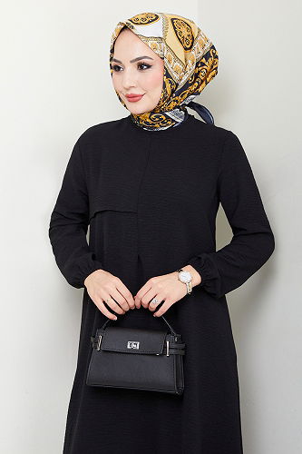 moda selvim طقم أسود 4013MH1062-M - Thumbnail