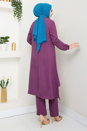 moda selvim Combined 4013MH1062-M Dark Lilac - Thumbnail