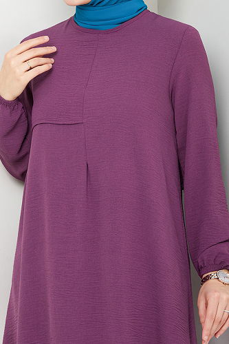 moda selvim طقم ليلكي غامق 4013MH1062-M - Thumbnail