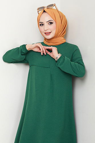 moda selvim طقم زيتي 4013MH1062-M - Thumbnail