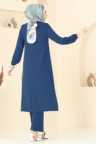 moda selvim طقم كحلي 4013MH427 - Thumbnail