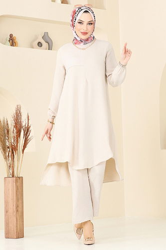 moda selvim Combined 4013MH427 Stone - Thumbnail