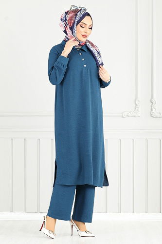 moda selvim Combined 4014MH1062-M Indigo - Thumbnail