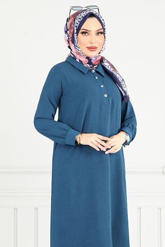 moda selvim Combined 4014MH1062-M Indigo - Thumbnail