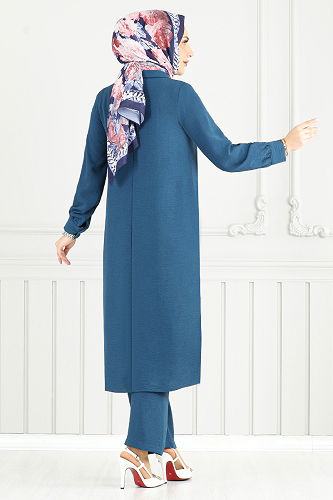 moda selvim Combined 4014MH1062-M Indigo - Thumbnail