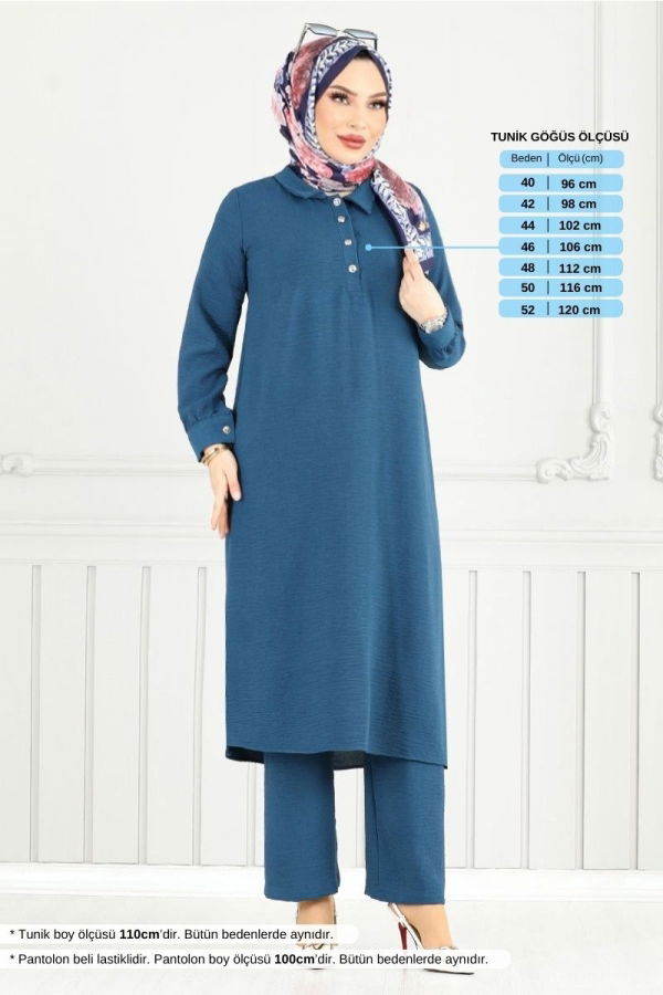 Modaselvim خصم صافٍ20%+20% في سلة التسوق طقم ازرق 4014MH1062-M