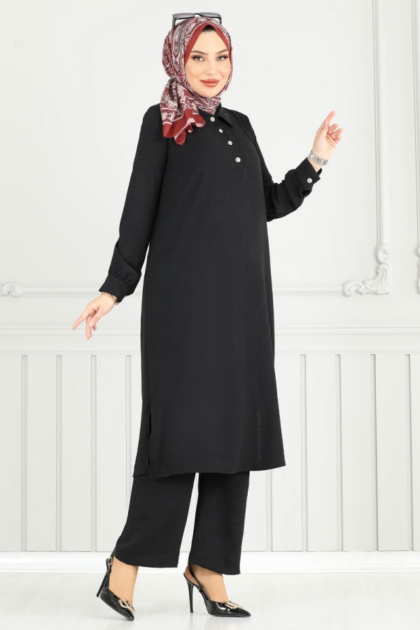 Modaselvim خصم صافٍ20%+20% في سلة التسوق طقم أسود 4014MH427