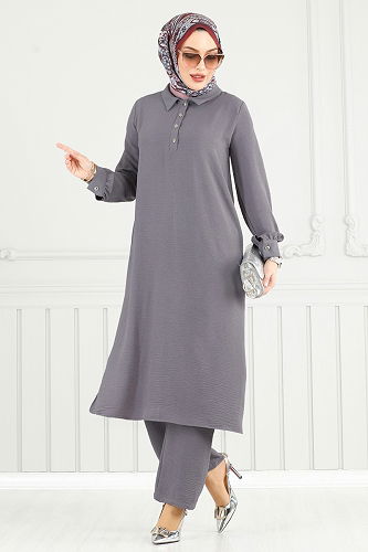 moda selvim Combined 4014MH427 Gray - Thumbnail