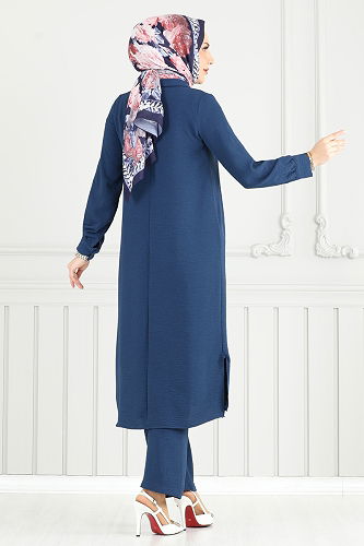 moda selvim Combined 4014MH427 Indigo - Thumbnail