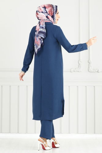 moda selvim طقم ازرق 4014MH427 - Thumbnail