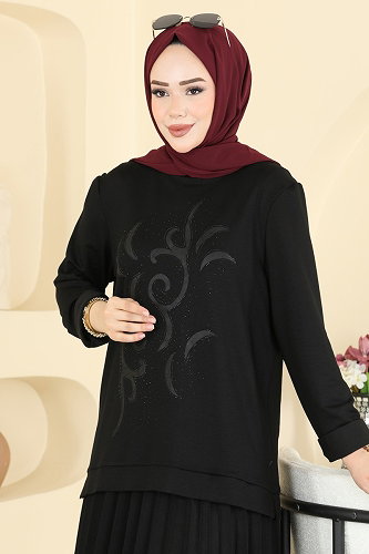 moda selvim Combined 4016HN394 Black - Thumbnail