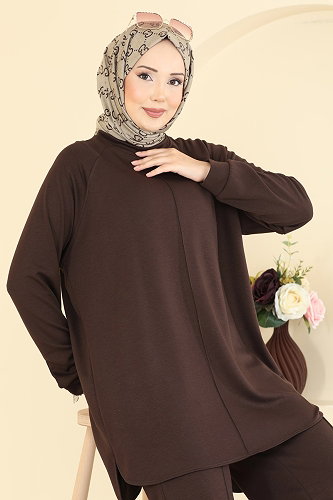 moda selvim Combined 4023HN394 Brown - Thumbnail