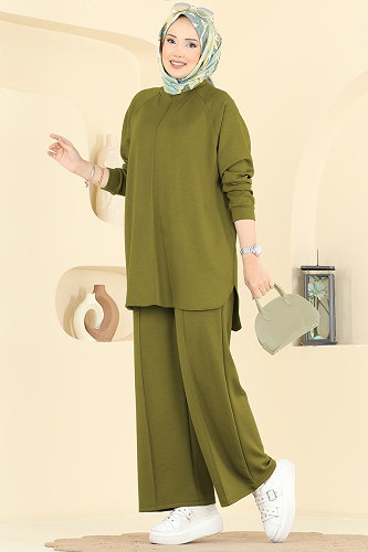 moda selvim Combined 4023HN394 Oil Green - Thumbnail