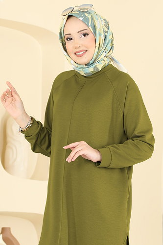 moda selvim Combined 4023HN394 Oil Green - Thumbnail