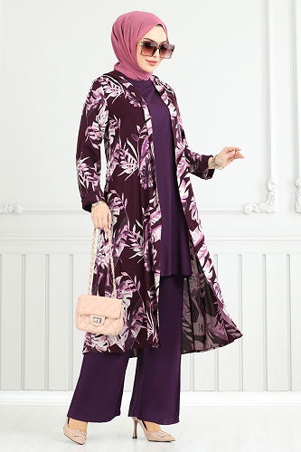 moda selvim Combined 4030BG354 Damson - Thumbnail