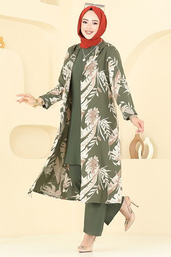 moda selvim Combined 4030BG354 Dark Khaki - Thumbnail