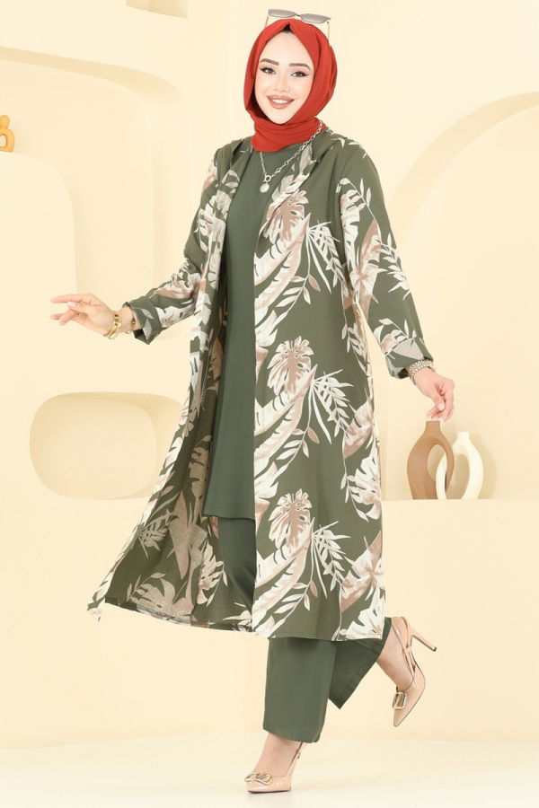 Modaselvim NET 20%+20% DISCOUNT IN THE CARD Combined 4030BG354 Dark Khaki