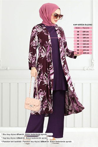 moda selvim طقم توتي 4030BGS895-M - Thumbnail