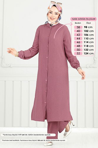 moda selvim Combined 403DVL817 Dark Rose Dusky - Thumbnail