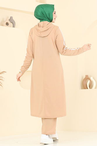 moda selvim طقم بيج 4067PM271 - Thumbnail