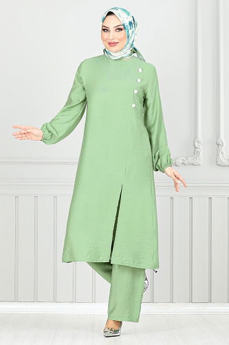 moda selvim Combined 4075PM1063-M Almond Green - Thumbnail