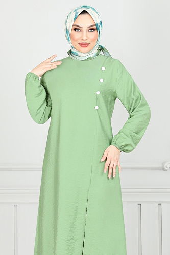 moda selvim Combined 4075PM1063-M Almond Green - Thumbnail