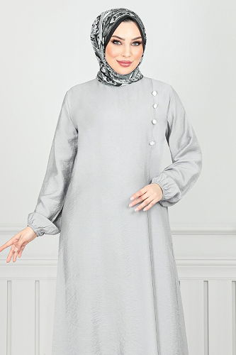 moda selvim طقم رمادي 4075PM1063-M - Thumbnail