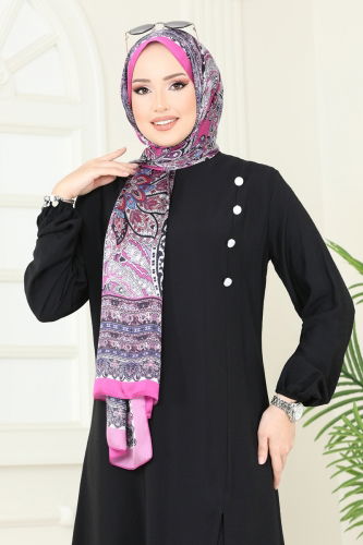 moda selvim طقم أسود 4075PM271 - Thumbnail