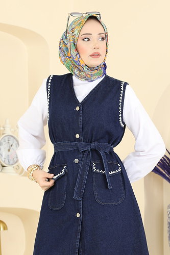 moda selvim Combined 4082ORG1169 Dark Denim - Thumbnail