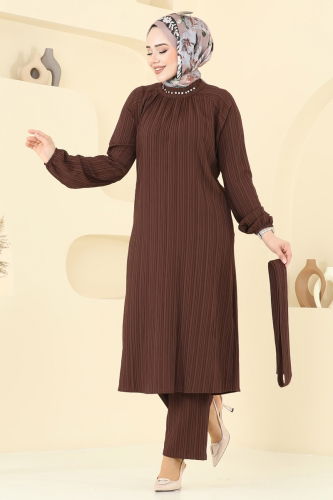 moda selvim Combined 4085PM271 Brown - Thumbnail