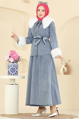 moda selvim Combined 4087ORG1169 Light Denim - Thumbnail