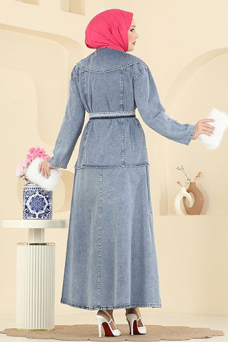 moda selvim Combined 4087ORG1169 Light Denim - Thumbnail