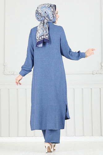 moda selvim Combined 408DVL897-M Indigo - Thumbnail